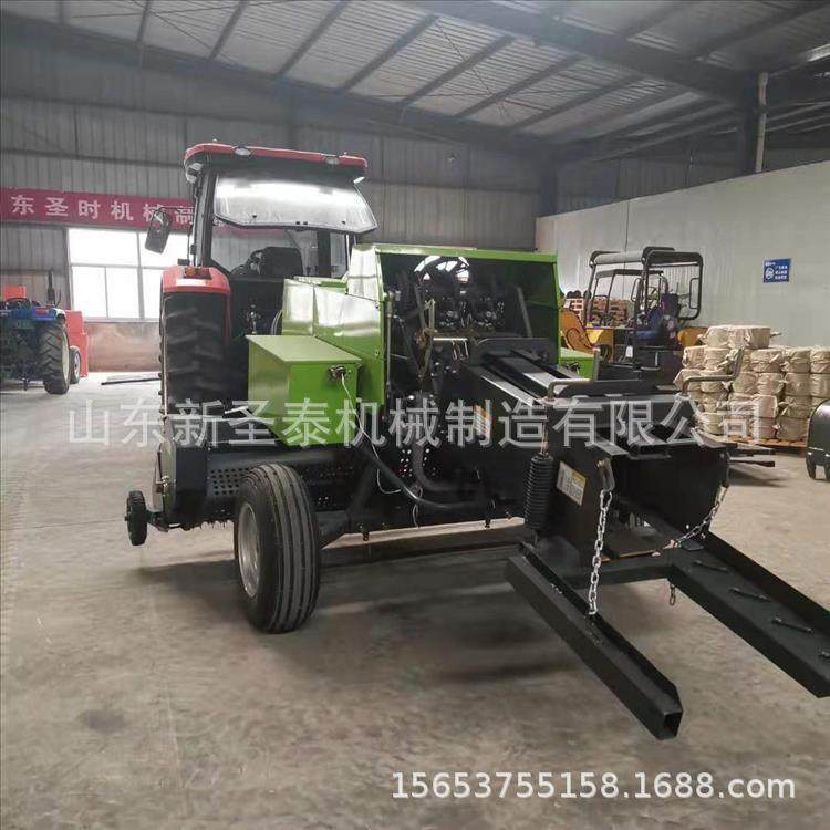 哈密方捆拾草机棉花秸秆粉碎打捆机方捆