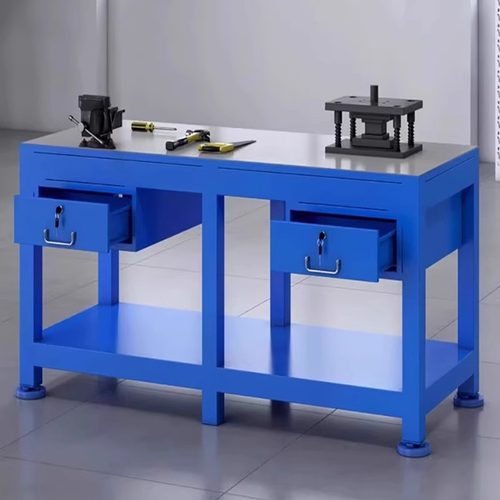 钳工台焊接抛光维修操作台抽屉车间重型钢板水磨修模台模具工作台
