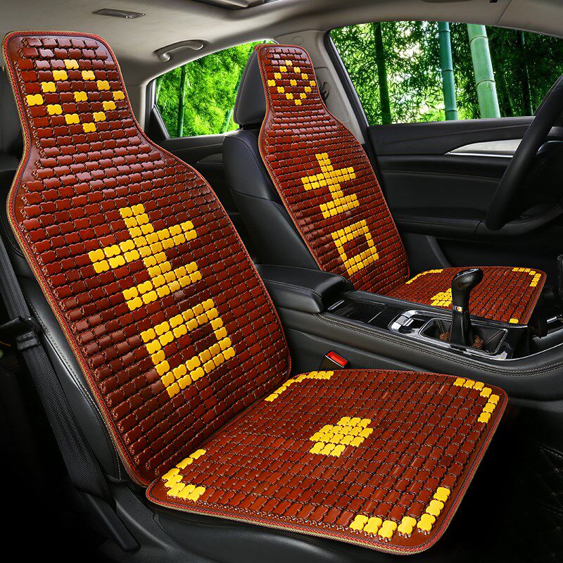 汽车坐垫夏季凉垫前排单座透气货车通用座椅垫通风竹片凉席轿车垫