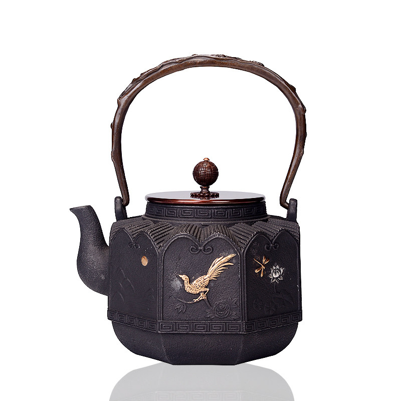 鎏煮手工生铁壶水铁壶金茶壶烧铸壶 围炉电陶炉炭炉专用泡茶壶
