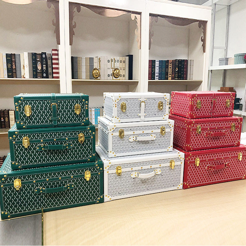 衣帽间收纳盒手提收纳箱皮质复古储物整理箱样板房置物盒装饰摆件,收纳整理,收纳箱,淘宝优惠券,粉丝福利购,淘宝优惠卷