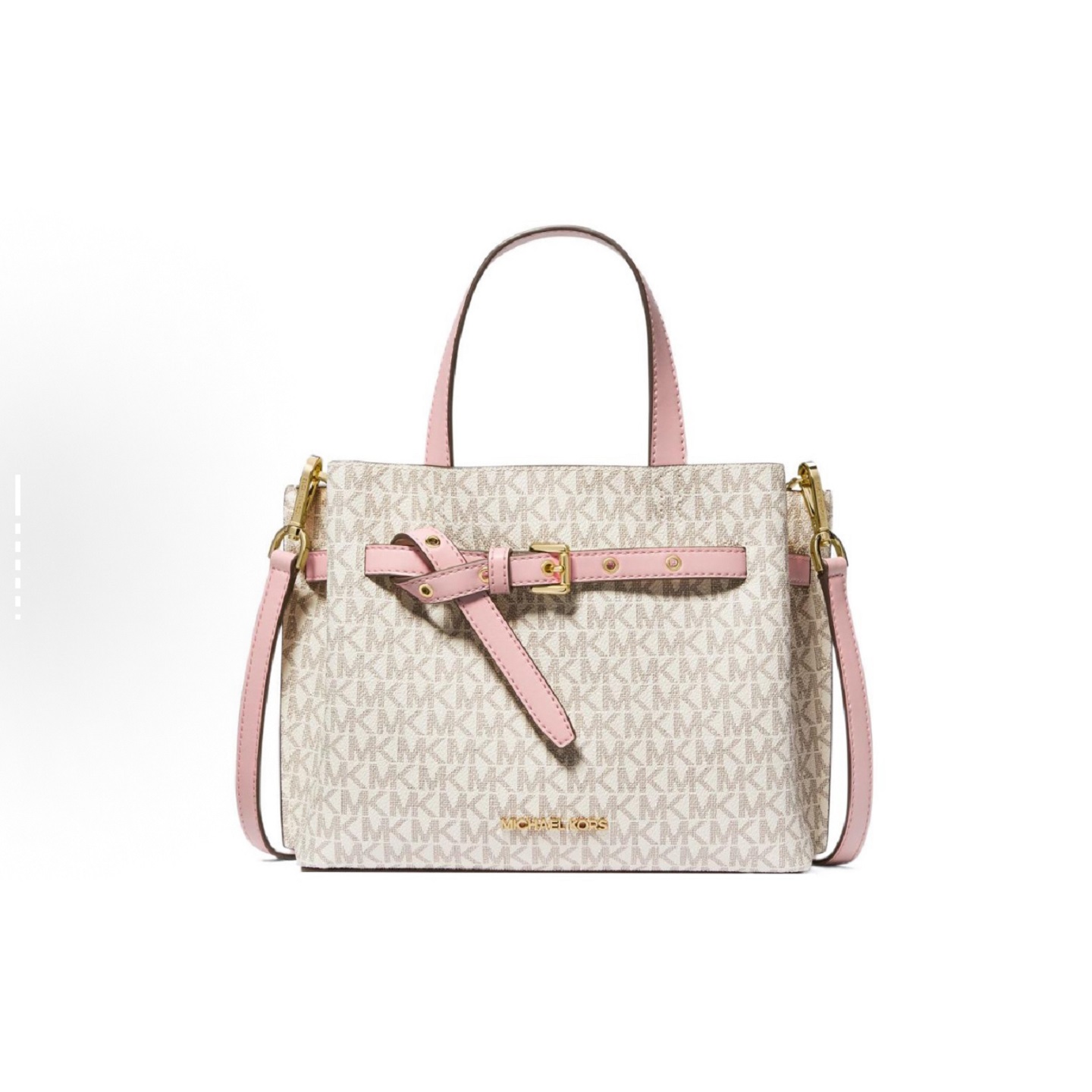 正品MK女包欧美时尚经典戴妃包Emilia铂金包真老花手提斜挎托特包