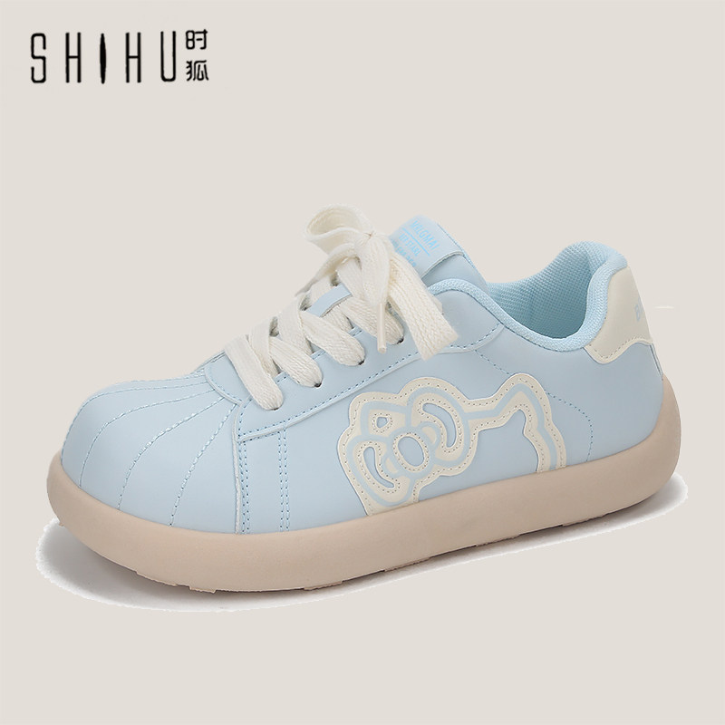 时狐美式休闲德训鞋女新款春秋防滑软底休闲透气运动鞋2026年新款