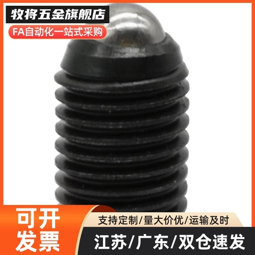 ZC104-1-M6-M8内六角球头柱塞 12.9级定位弹簧顶珠（长短可选）