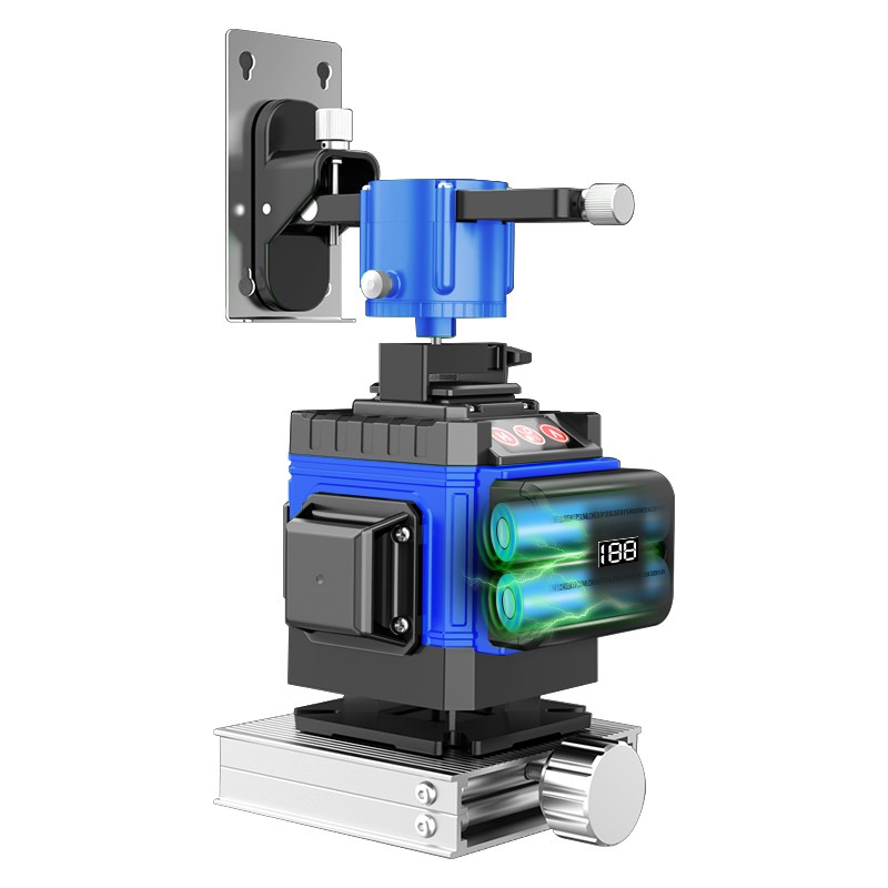 激光红外线水平仪高精度强光细线户室外12线绿光自动找平水仪