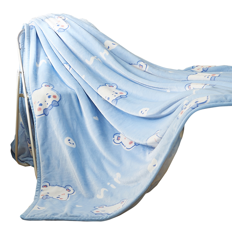 冬天牛奶珊瑚绒毯毛毯被冬季加绒加厚盖毯床上用空调铺床毯子床单