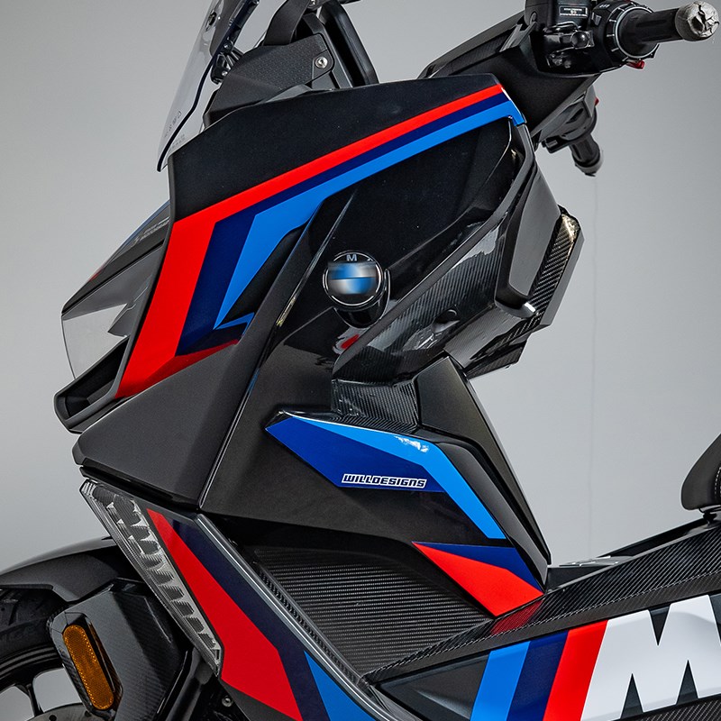 适用25款宝马C400GT版画保护膜PVC防水贴纸拉花改色贴花摩托车贴