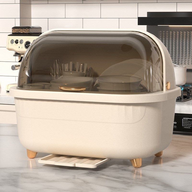 厨房沥水碗架带盖塑料碗柜碗筷餐具收纳盒放碗碟架滴水碗盘,厨房/烹饪用具,碗架,淘宝优惠券,粉丝福利购,淘宝优惠卷