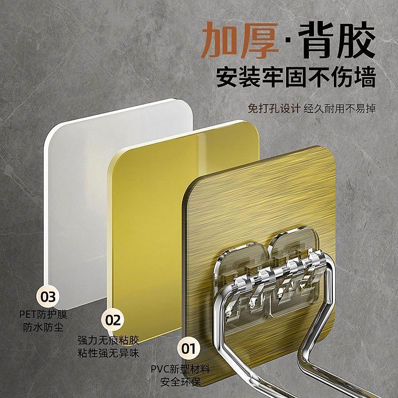 衣架收纳架神器整理架不锈钢阳台免打孔壁挂墙多功能家用夹子挂钩