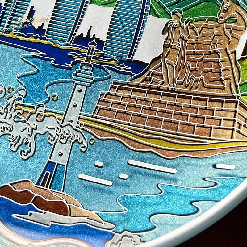 海南城市摆件文创纪念品中式家居装饰品客厅办公室商务礼物送老外