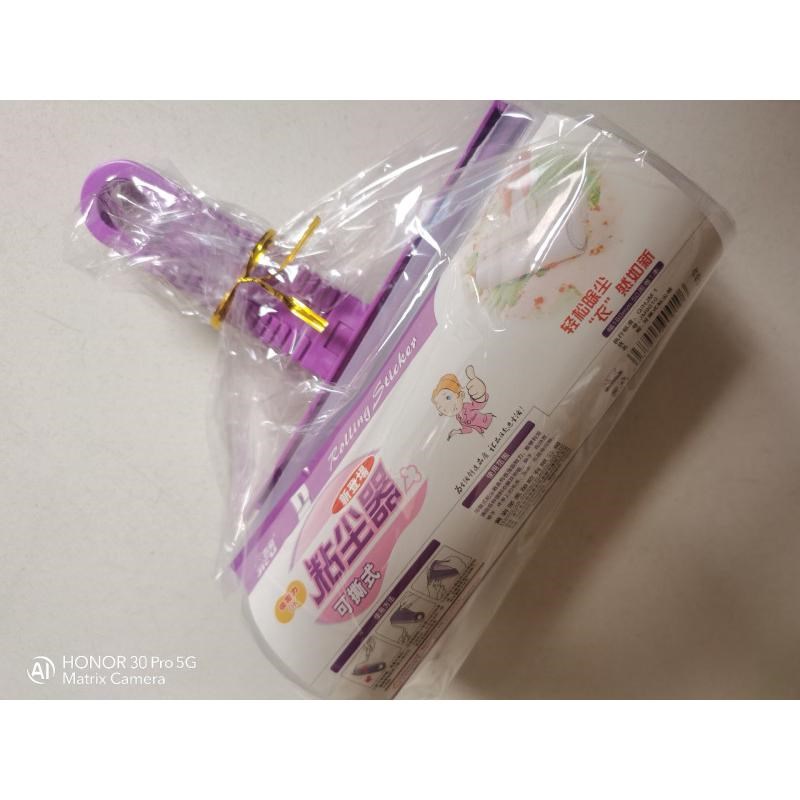 洁成吉兔滚动式除尘粘棍 可撕式大衣粘毛滚 床单粘尘纸斜撕白底