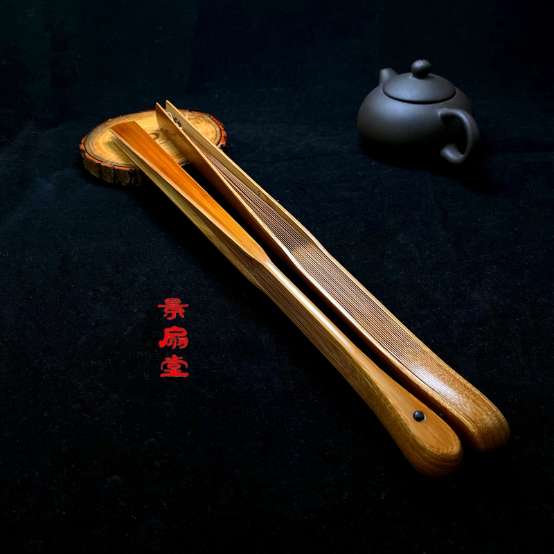 9.5寸18方老料水磨玉竹大茄头折扇中国风文玩扇手工扇子古风苏工