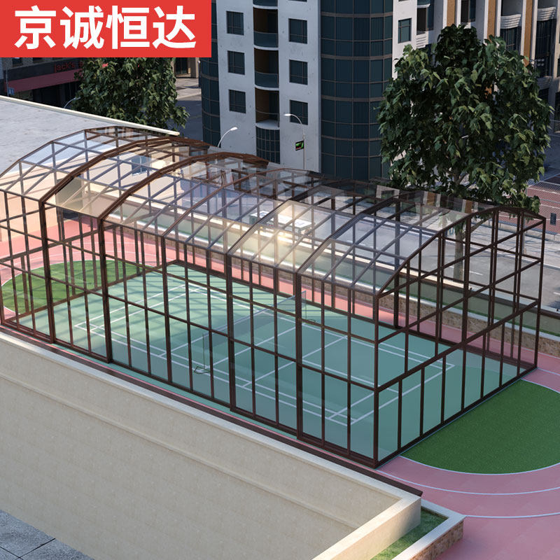 江苏可移动电动折叠天井顶户外天窗采光别墅露台阳光房玻璃房