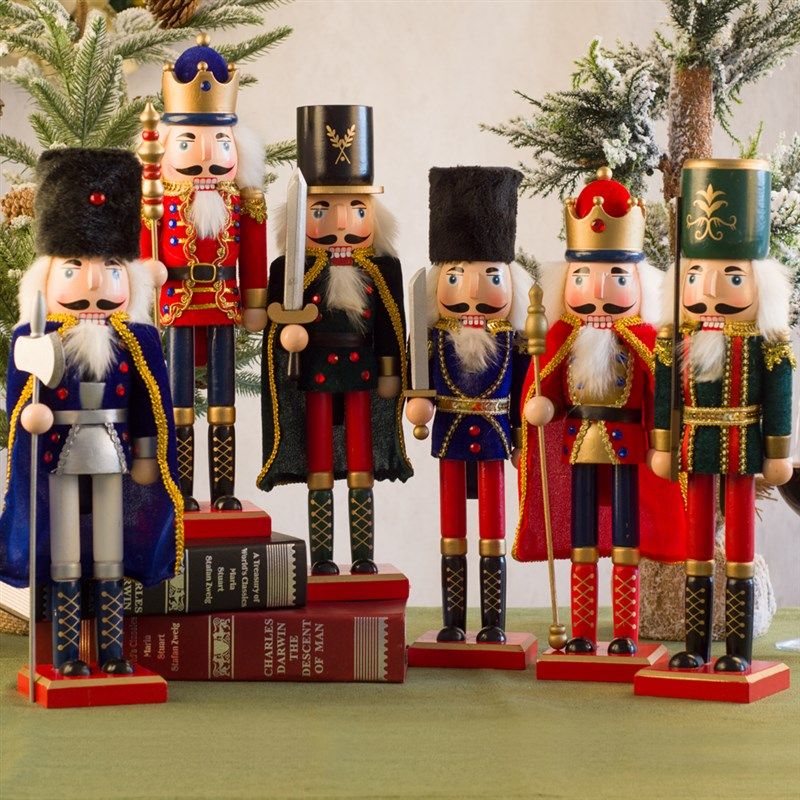 厘米新款布贴布胡桃夹子木偶摆件电视柜家居装饰品,家居饰品,装饰摆件,淘宝优惠券,粉丝福利购,淘宝优惠卷