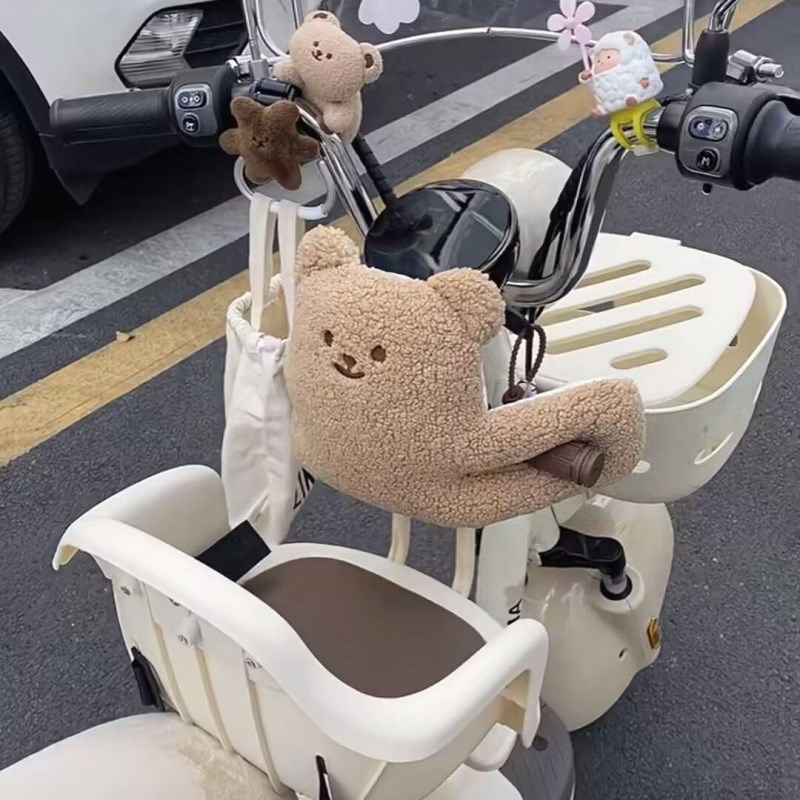 电动车前置儿童座椅防撞垫车手把防撞头防碰加厚保护垫儿