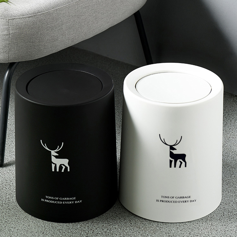 垃圾桶用厕所卫生间带盖家客厅轻奢创意时爱卧室宿舍房间小筒
