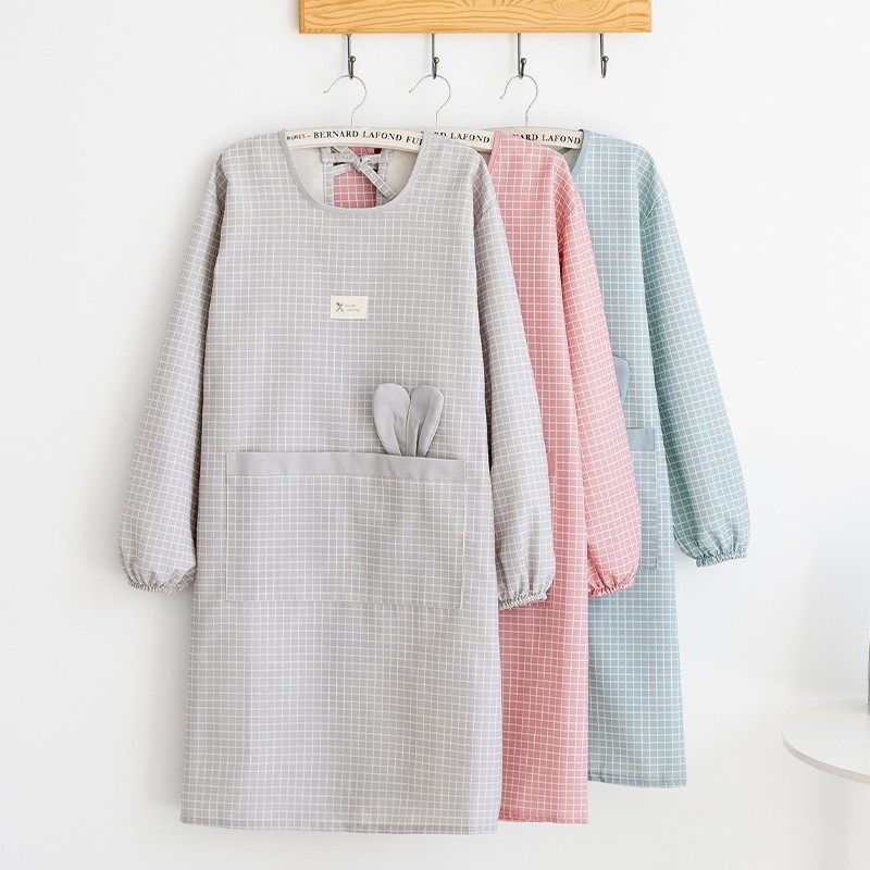 围裙厨房家用新款爆款网红长袖女罩衣大人日式时尚工作服围腰,家庭/个人清洁工具,围裙,淘宝优惠券,粉丝福利购,淘宝优惠卷