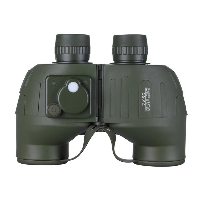 7x50充氮防水大罗盘电子望远镜户外测距双目调双筒航海望远镜