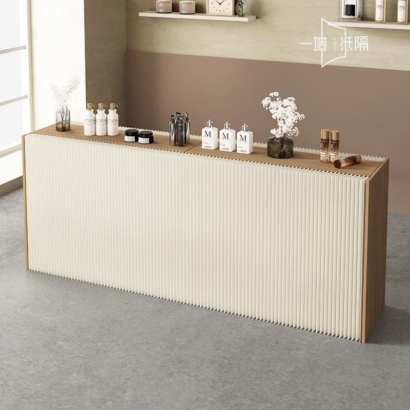 展台长条展台多功能储物置物架纸艺陈列架免安装可折叠收纳展示柜