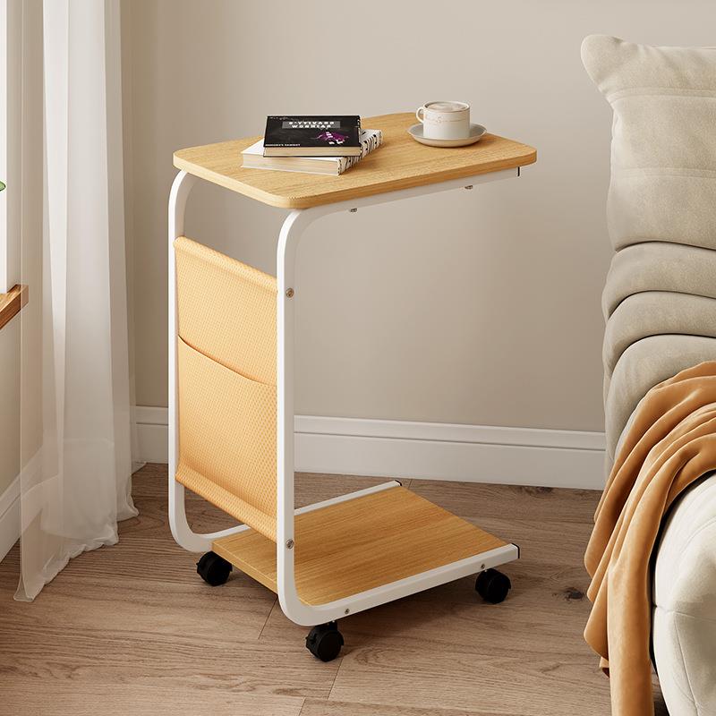 网红沙发边几可移动迷你茶几小桌子出租屋卧室床头带轮子置物桌