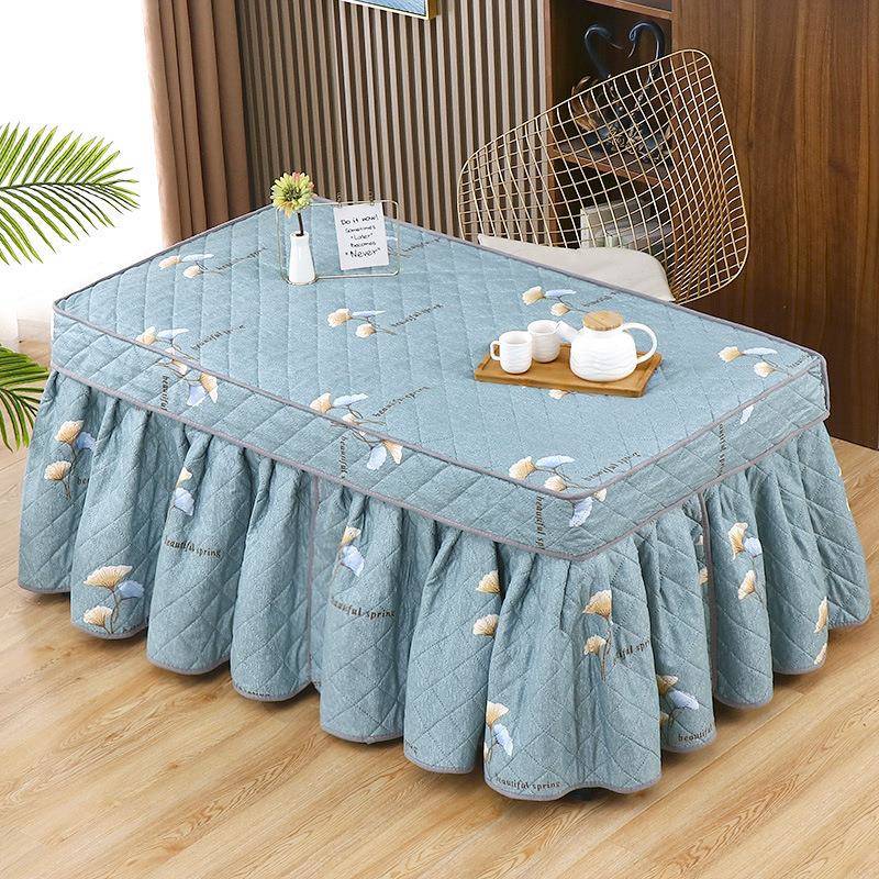 新款电炉罩加厚烤火罩套长方形茶几电暖炉套冬季取暖罩子棉套桌布