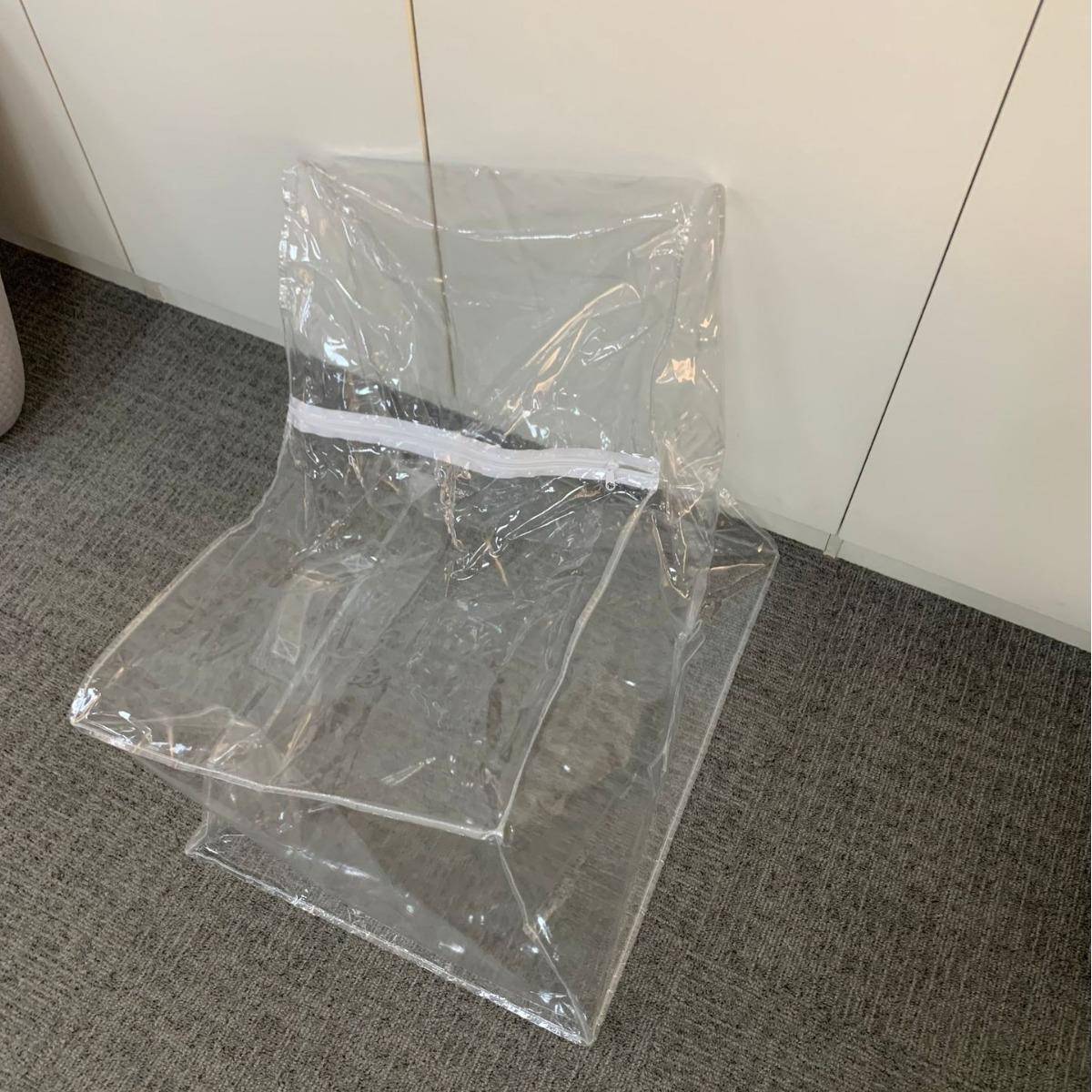 仅拍样透明PVC儿童玩具收纳椅套防水大号毛绒玩具存储袋