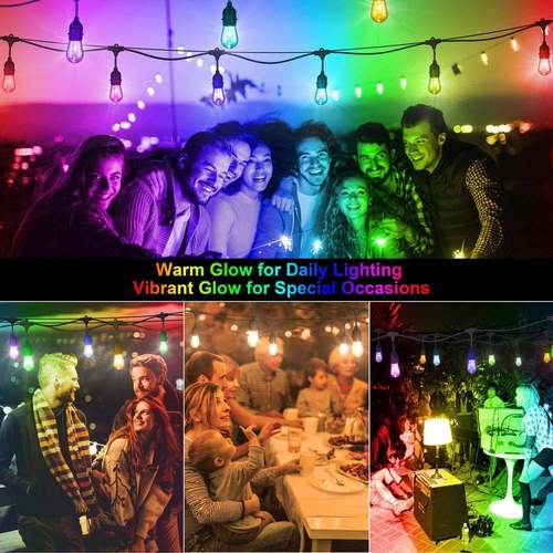 S14灯泡户外RGB灯串S14灯家居民宿装饰彩灯串防水灯圣诞装饰灯