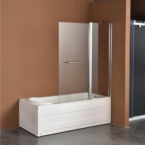 直销淋浴房一字型淋浴门钢化玻璃隔断卫生间屏风干湿分离