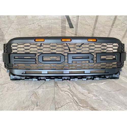 适用21-24年福特F150改装猛禽款中网蜂窝款前中网格栅前脸配件