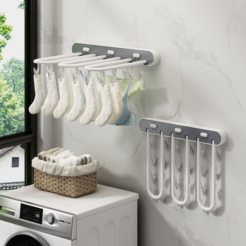 轻奢粘胶强力承重粘钩卫生间墙壁毛巾门后浴室袜夹