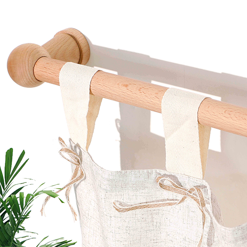 实木罗马杆窗帘杆木质单杆日式窗帘罗马圈导轨帘杆子支架木环