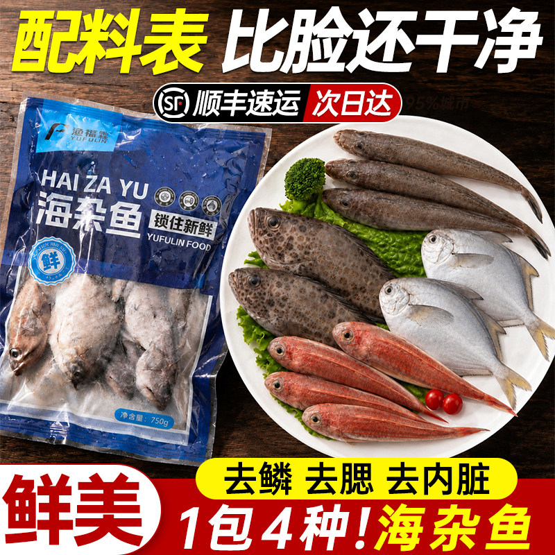 海杂鱼新鲜冷冻水产大杂烩去内