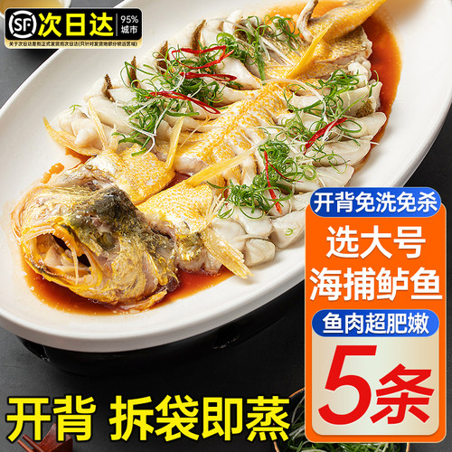 清蒸鲈鱼预制菜野生白蕉三去特大