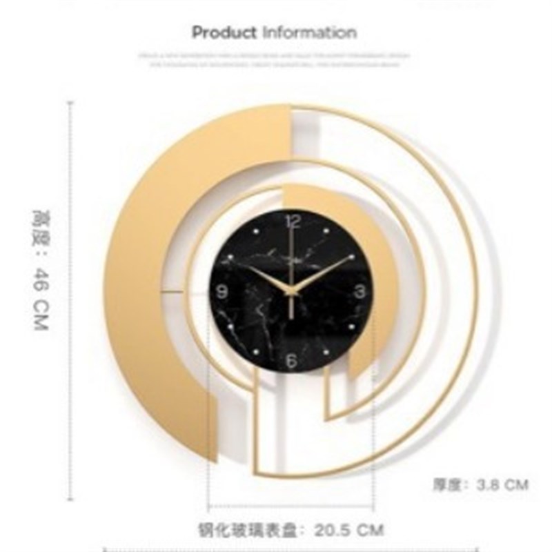 钟表挂钟客厅轻奢现代时尚家用装饰简约玄关创意艺术网红时钟挂墙
