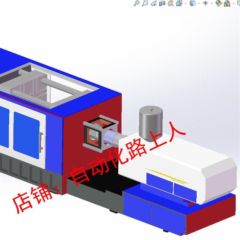 9套注塑机3d图纸立式注塑机模型图卧式注塑机海天注塑机模型图