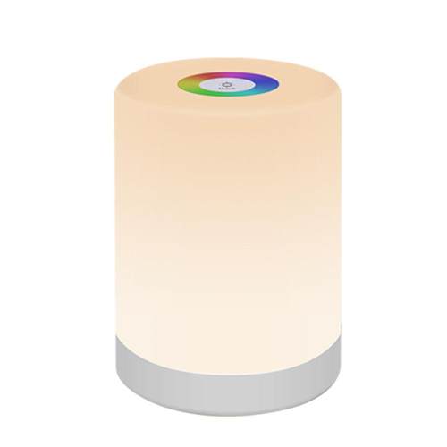 卧室LED七彩小夜灯RGB触摸调光手提拍拍灯USB充电小台灯1001节能