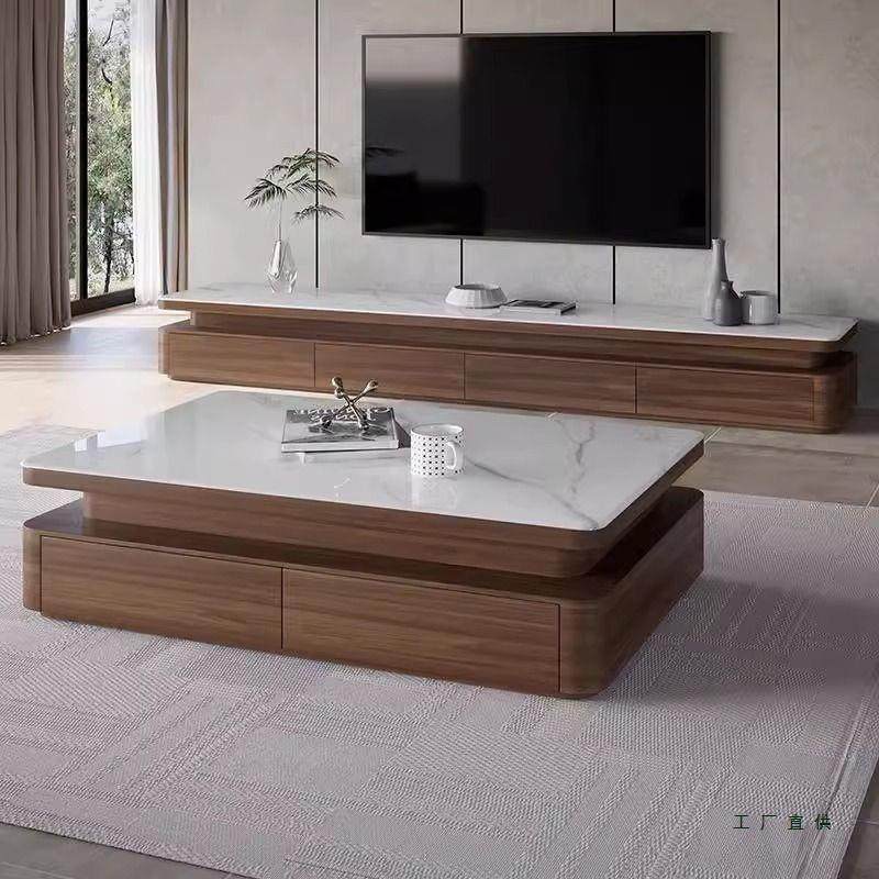 新款中古风胡桃色意式极简微晶石茶几电视柜组合现代简约客厅家用,家装灯饰光源,其它灯具灯饰,淘宝优惠券,粉丝福利购,淘宝优惠卷