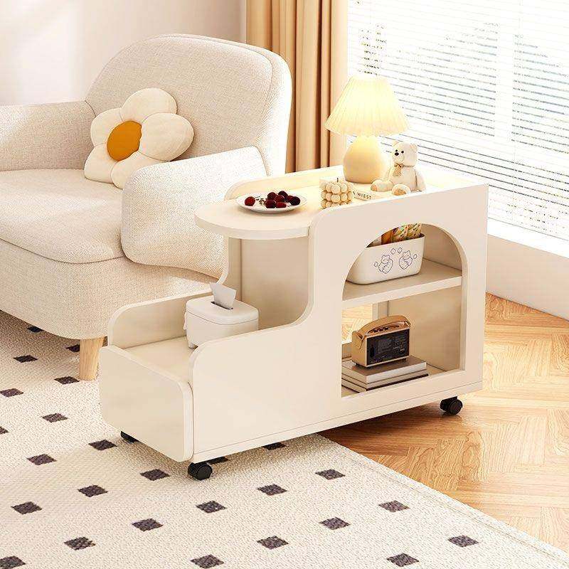奶油风沙发边柜侧边柜客厅落地摆件2025新款可移动收纳小推车边几,基础建材,脚轮/万向轮,淘宝优惠券,粉丝福利购,淘宝优惠卷