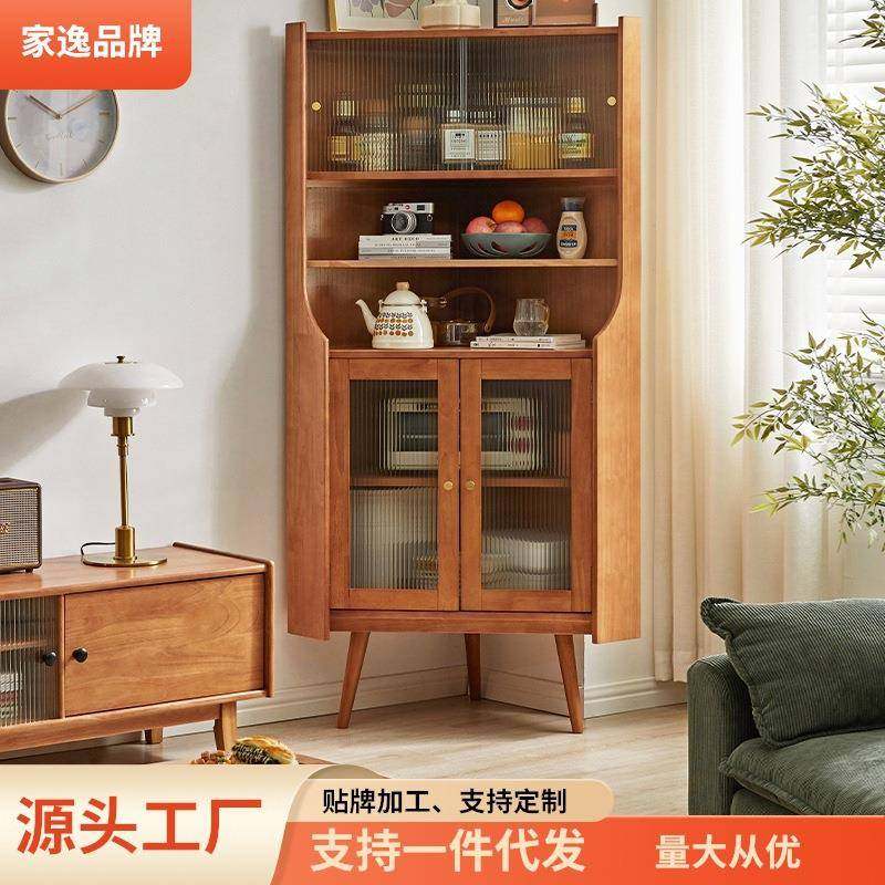 家逸餐边柜实木酒柜落地餐边柜卧室转角拐角酒柜客厅角落收纳柜,家装灯饰光源,其它灯具灯饰,淘宝优惠券,粉丝福利购,淘宝优惠卷
