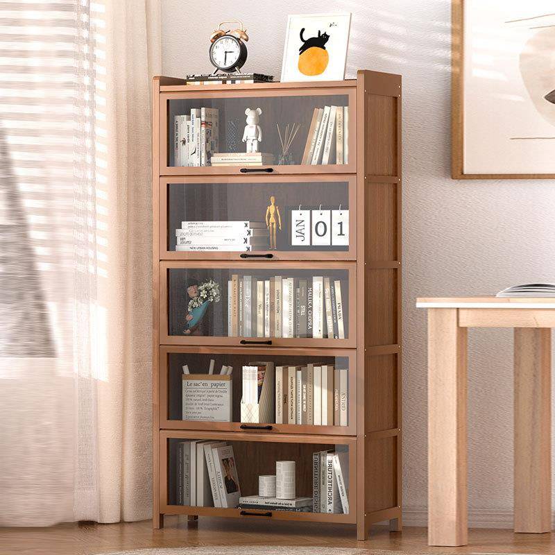 防尘书柜儿童书架置物架落地柜家用客厅收纳柜子展示柜储物柜多层