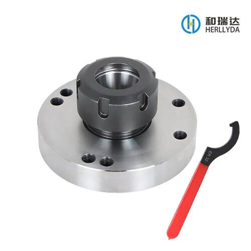 全亮ER32-D100夹头座+ER32扳手法兰盘ER32卡盘座七孔夹头座