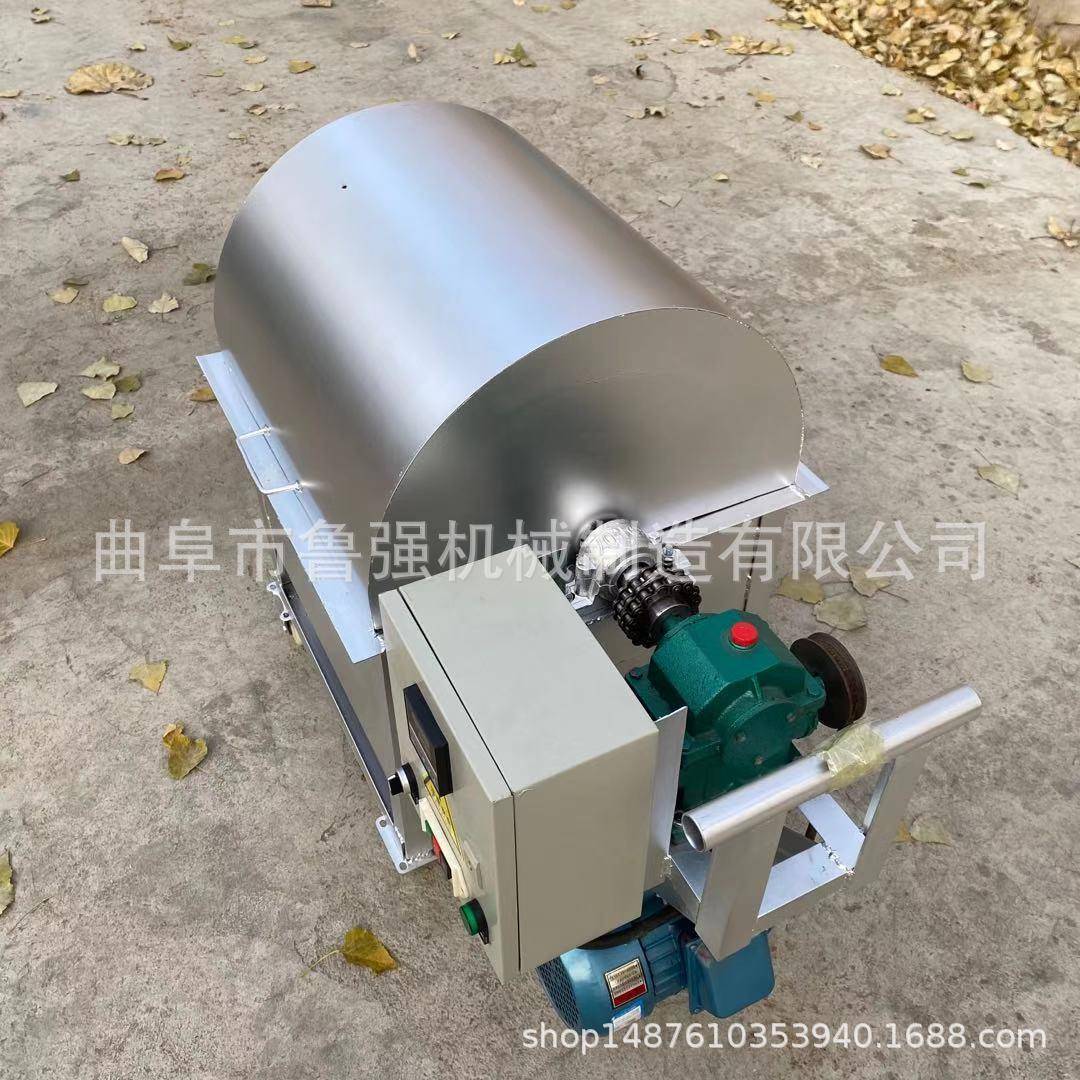 全自动滚筒炒货机200斤瓜子花生翻炒机炒板栗机简单易操作