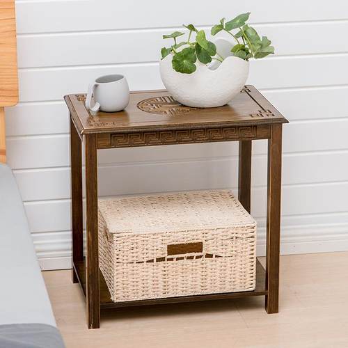 沙发边几角几迷你小茶几方几桌边柜实木客厅茶水置物架花架小桌子