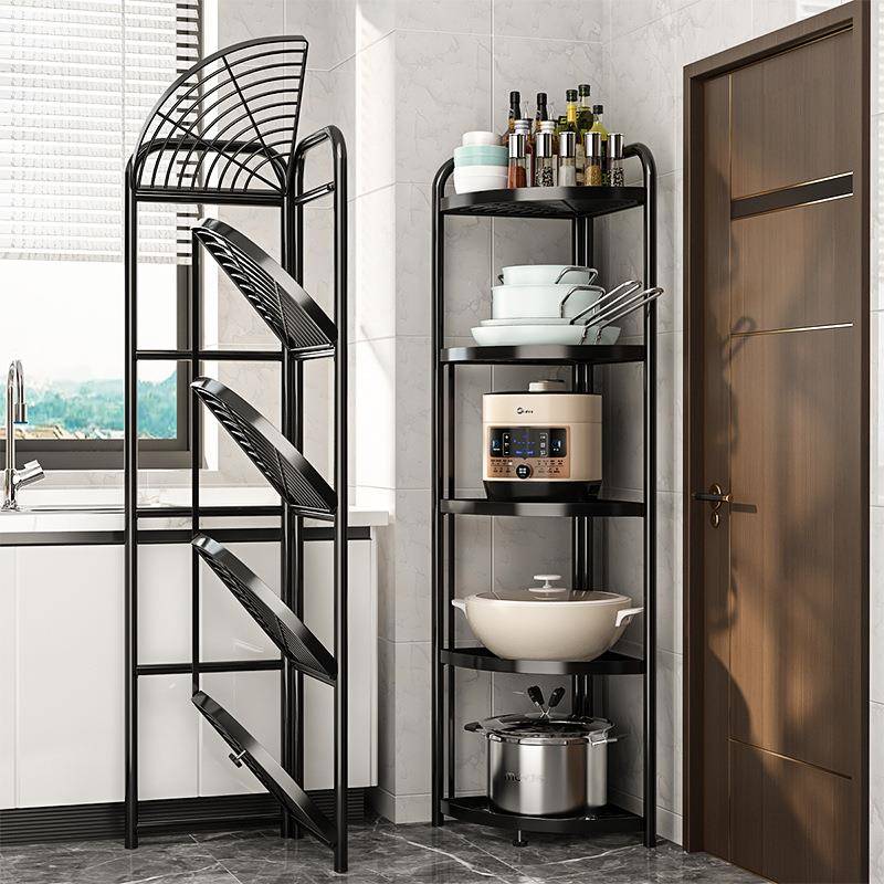 免安装浴室卫生间置物架三脚架洗手间可折叠落地多层厕所收纳架子