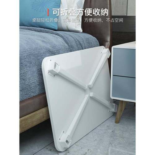 床上小桌子加大简约家用租房简易折叠桌子宿舍书桌卧室学生写字桌