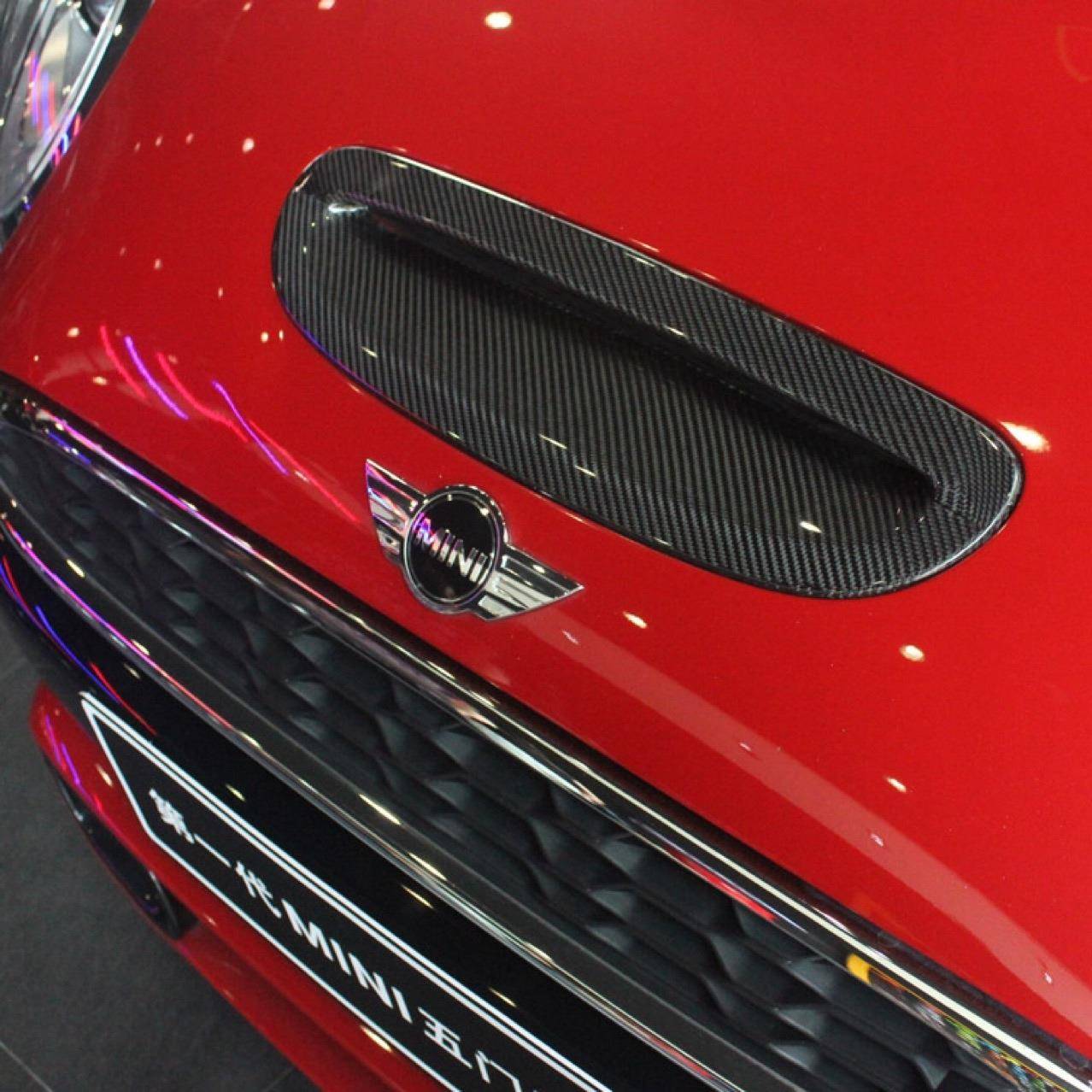 适用于MiNiF56碳纤维机盖进气宝马迷你机盖风口F56碳纤维改装工厂