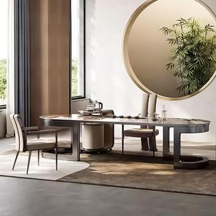 泡茶椅主人位新中式圈椅极简风设计师休闲椅客厅轻奢太师茶桌椅子