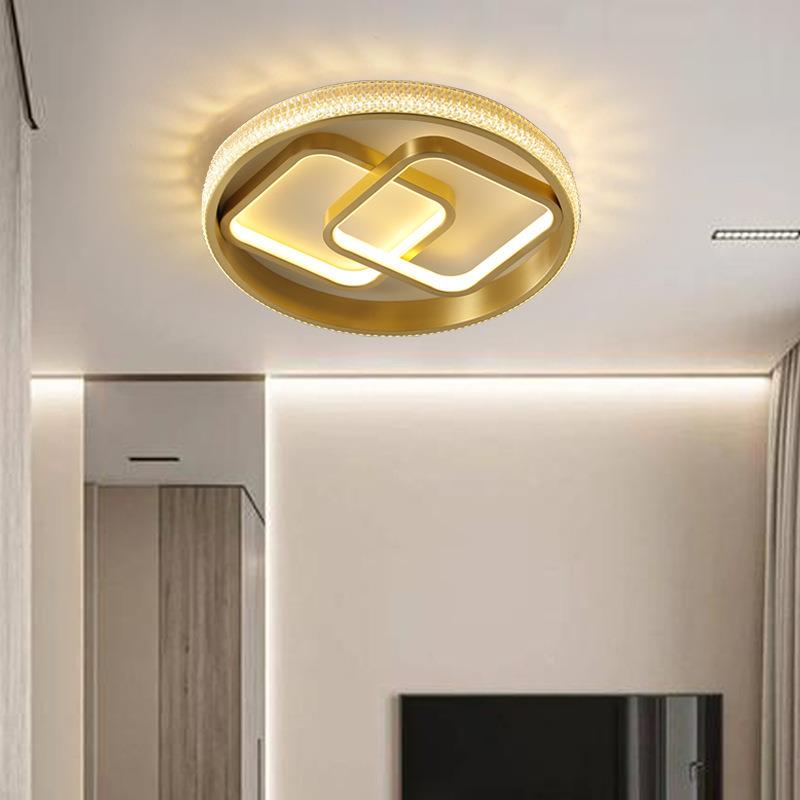 天亨北欧全铜水晶吸顶灯现代简约客厅卧室样板间书房创意装饰灯具