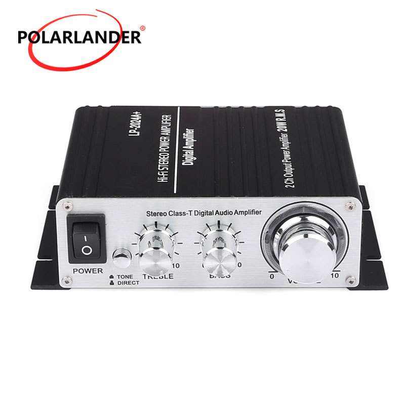 LP-2024A T类HI-FI数字功放机5A立体声T类数字音频 低音炮2X20W