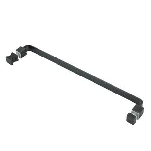 淋浴房玻璃门配件黑色大拉手厂家直供卫生间不锈钢单双向推拉把手